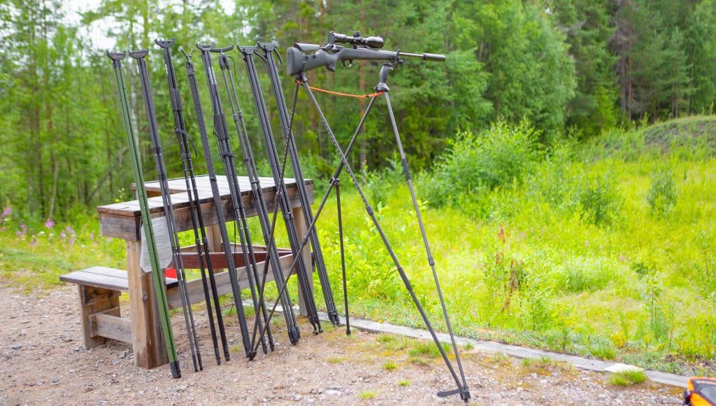 Vi testar stabila stöd för stående skytte