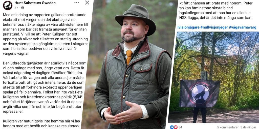 Militanta jaktmotståndare gjorde hembesök hos landsbygdsministern