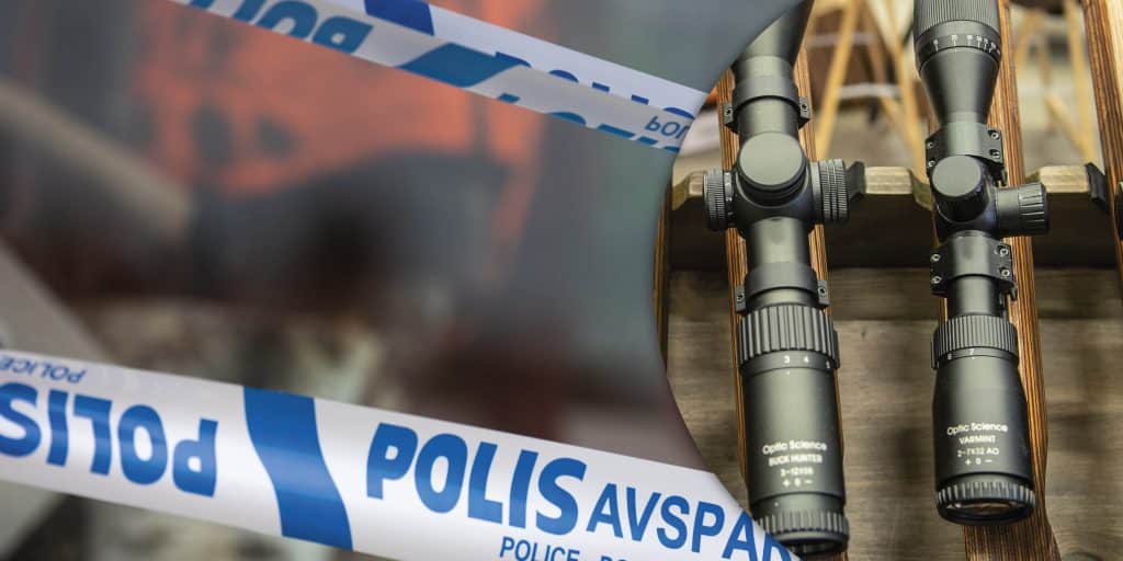 Inbrott i jaktbutik – varor för tusentals kronor stulna